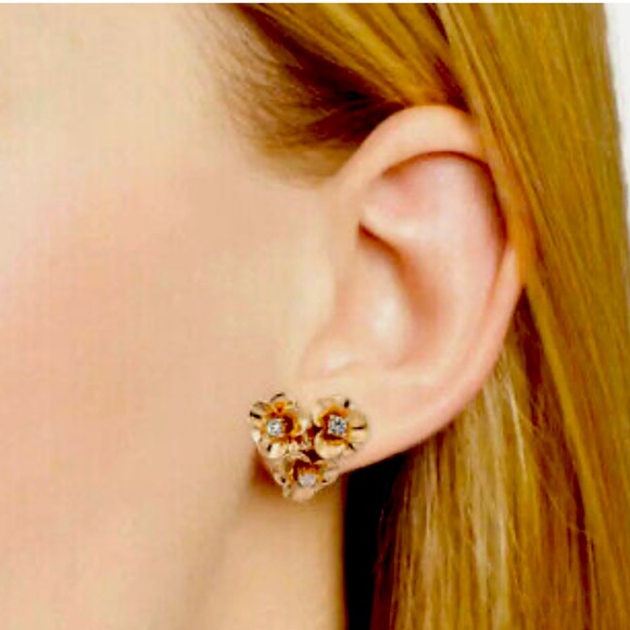 New Kate Spade Shine On Rose Gold Earrings - Picture 6 of 14